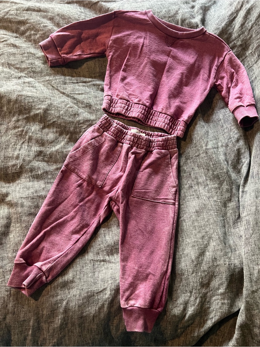 Jessica Simpson Kids Dusty Mauve Sweatshirt & Joggers Set